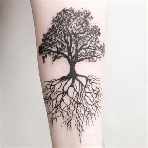 roots tree tattoo